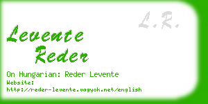 levente reder business card